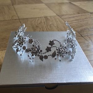 Bridal Swarovski bendable crystal headpiece